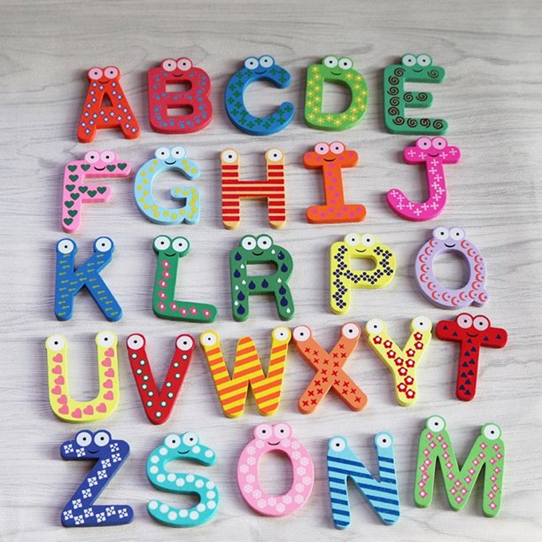 Magnetic Wooden Alphabet Letters