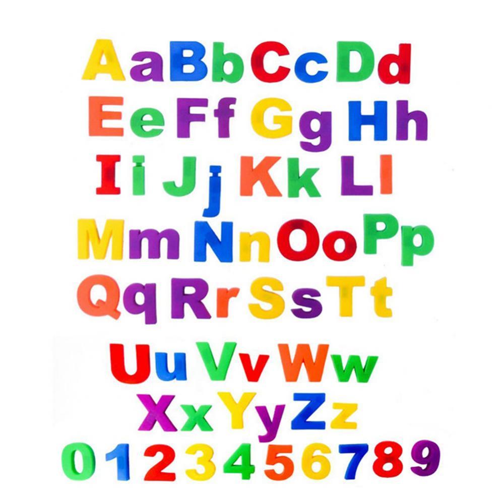 Magnetic Lowercase/Uppercase Alphabet Letters and Number